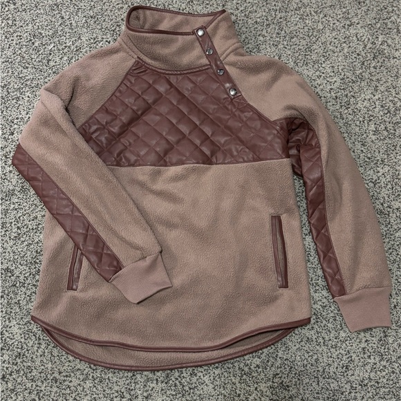 Abercrombie & Fitch Brown Fleece Pullover - Picture 1 of 6